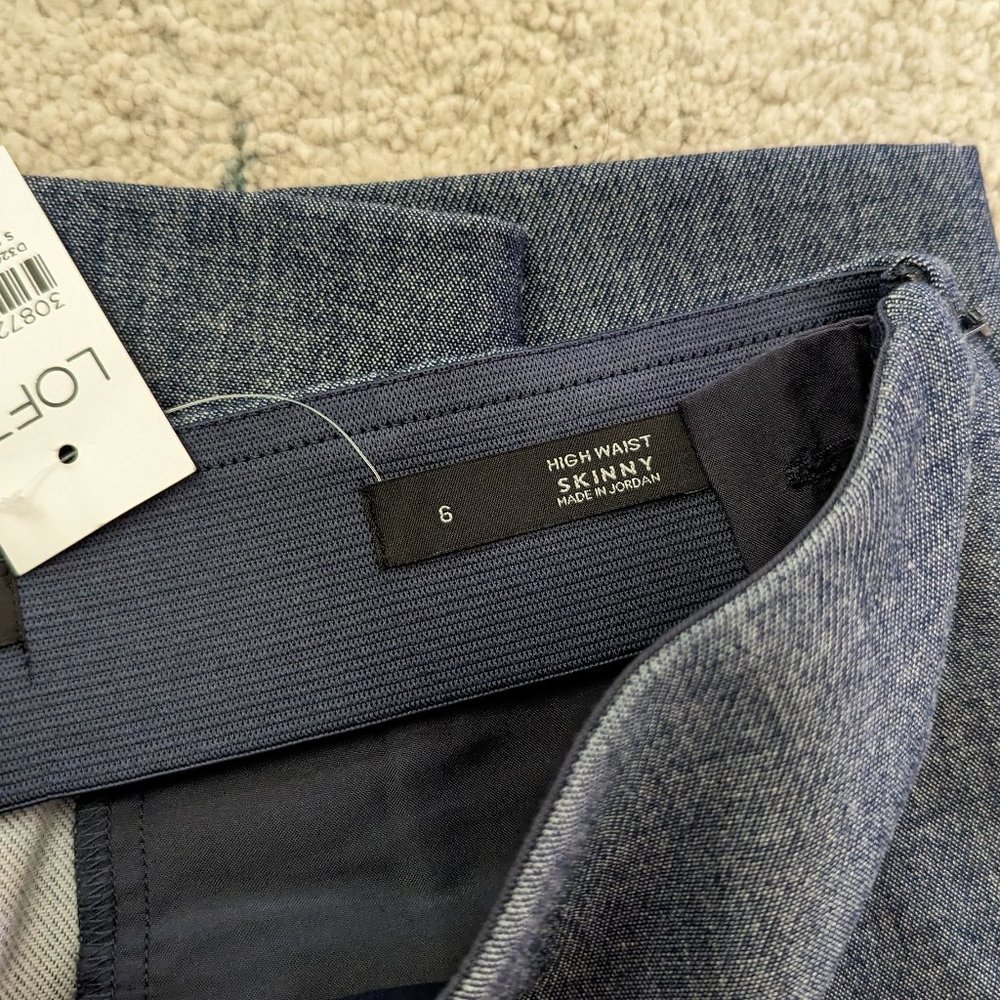 LOFT High Waist skinny dress pants sz 6